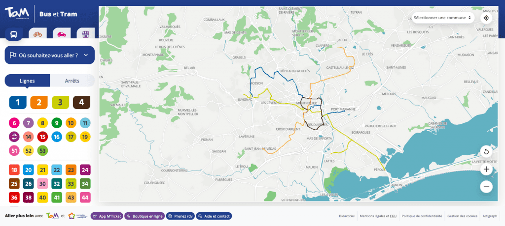 Plan Tramway Montpellier Plan Tramway Montpellier